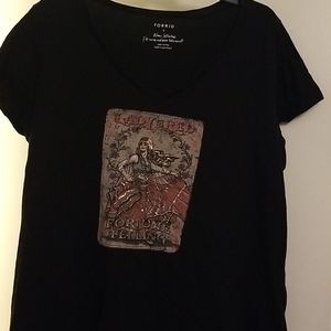 Torrid knit v-neck shirt Lady in Red